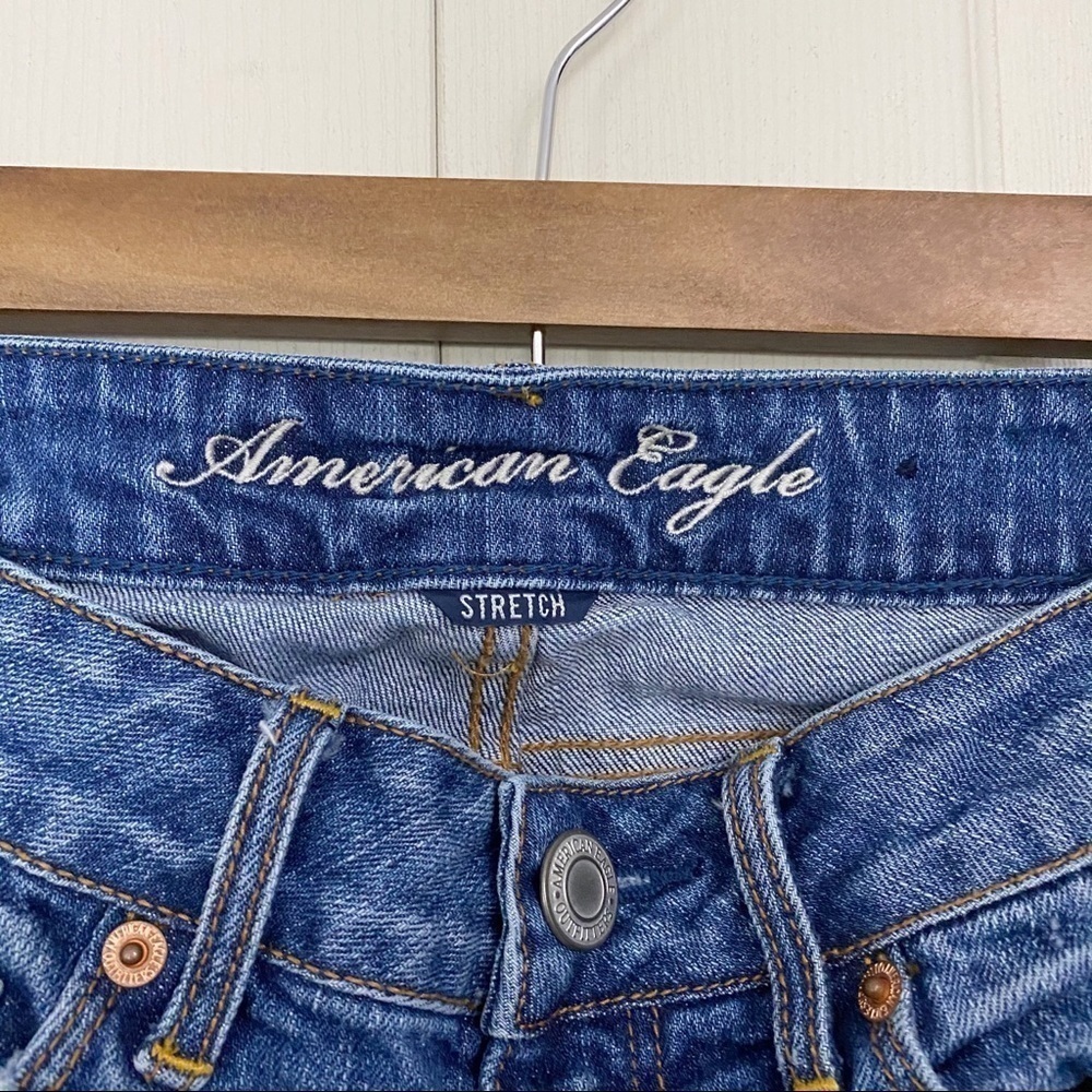 American Eagle Distressed Patchwork Skinny Jeans - image 2